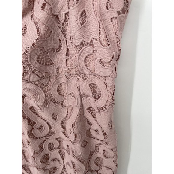 Bardot Women\'s Size 6 Pink Rose Lina Lace Cocktail Dress, NWT Strapless
